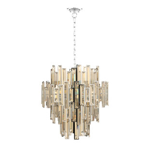 Marya 8 Light Oil Rubbed Bronze Double Beaded Drum Shade Crystal Chandelier Marya 8 Light Oil Rubbed Bronze Double Beaded Drum Shade Crystal Chandelier